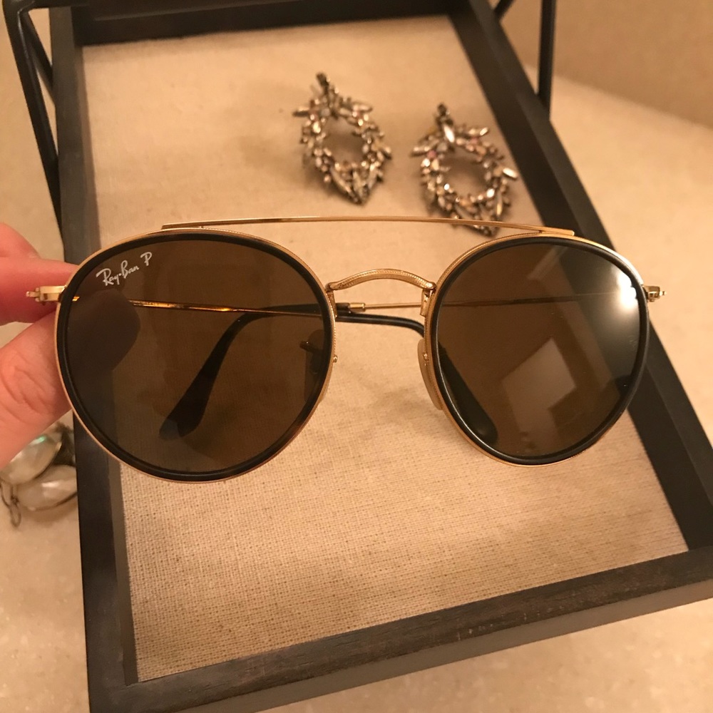 Ray-ban double bridge aviator sunglasses pol.
